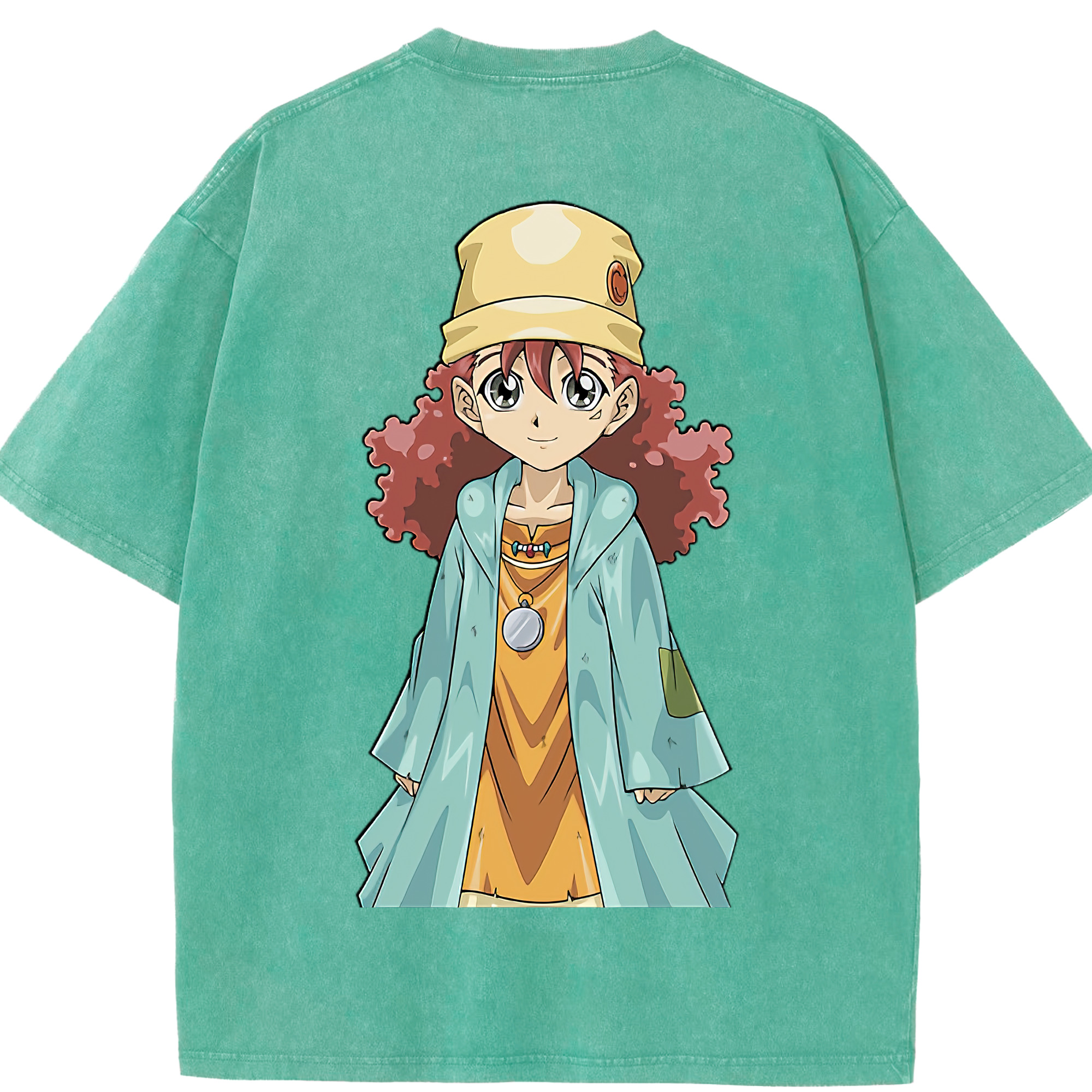 （画像用） 遊☆戯☆王 Yu-Gi-Oh! 綿100% ヴィンテージ風 半袖Tシャツ（背面プリント）